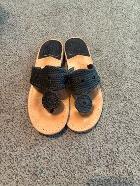 Jack Rogers black sandals